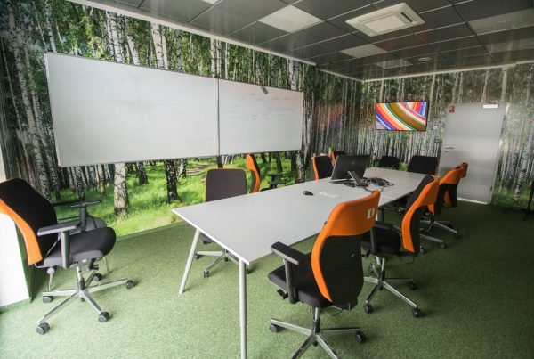 sala konferencyjna wnętrza biurowe projekt architekt