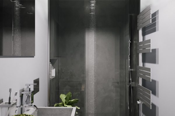 nowoczesna łazienka - architekt Gliwice